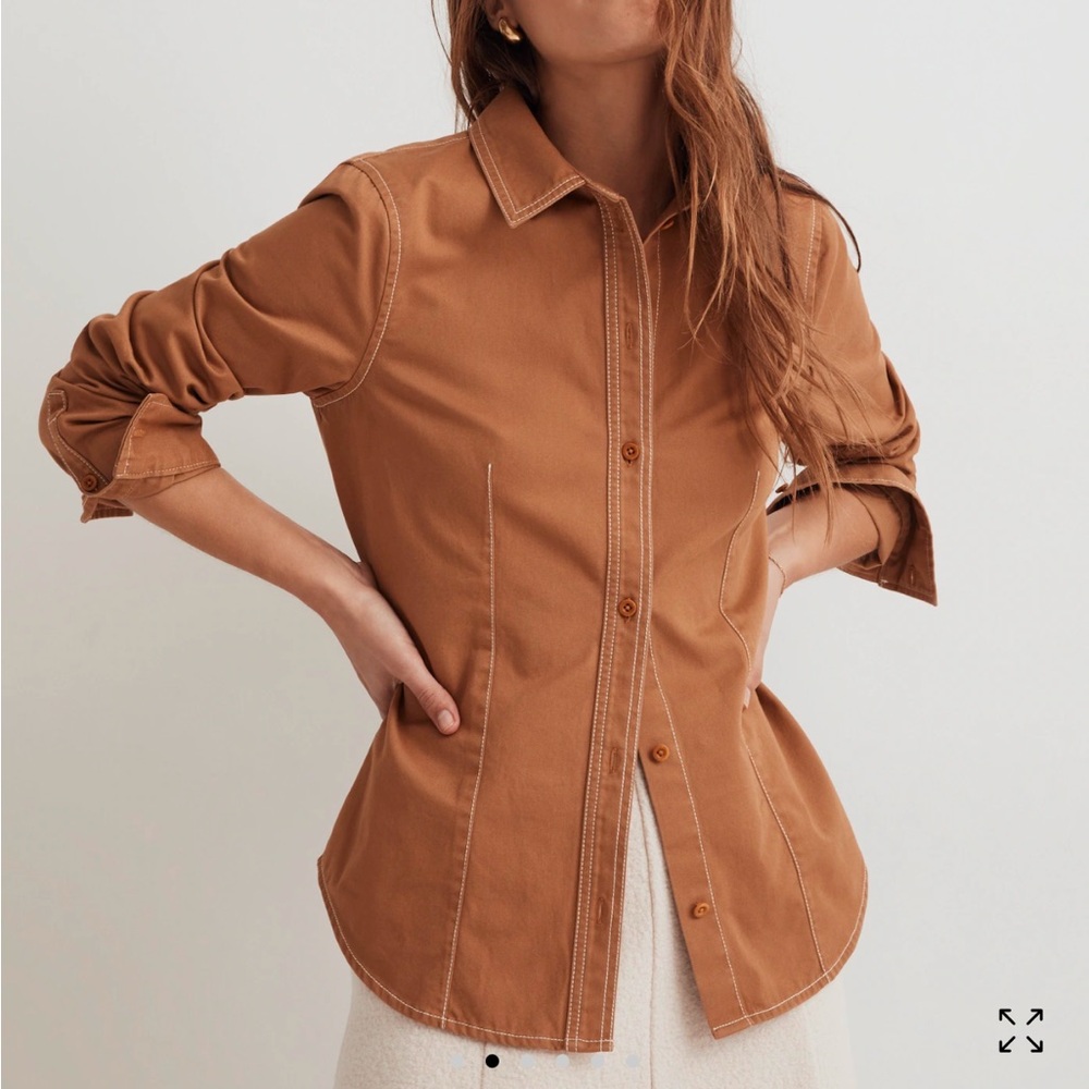Madewell Brown Button Down Shirt